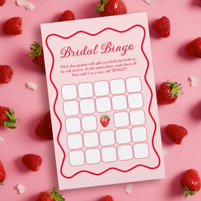 Strawberry Brautparty Bingo Game (Von Creator hochgeladen)