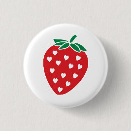 Strawberry Button Sweet Liebe Heart Strawberry But
