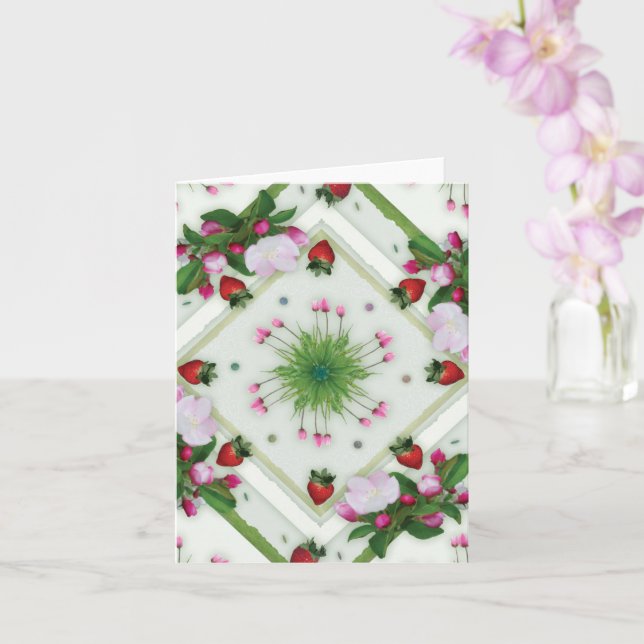 Strawberry Card Karte (Orchidee)
