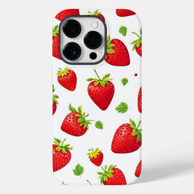Strawberry  Case-Mate iPhone hülle (Rückseite)