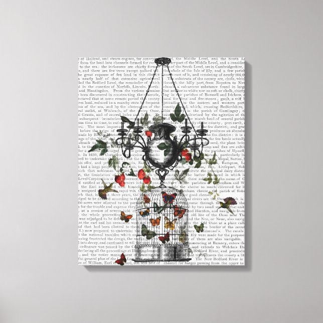 Strawberry Chandelier Leinwanddruck (Vorderseite)