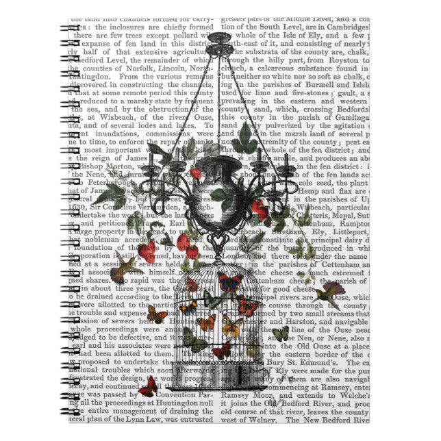 Strawberry Chandelier Notizblock (Vorderseite)