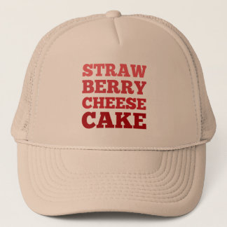 Strawberry Cheesecake Aesthetic Food (dark) Truckerkappe