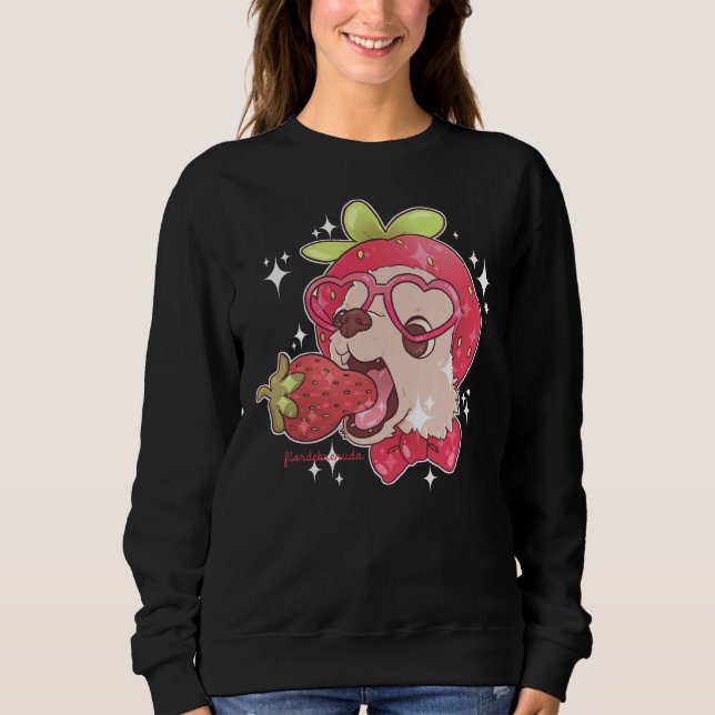 Strawberry Chihuahua Sweatshirt (Vorderseite)