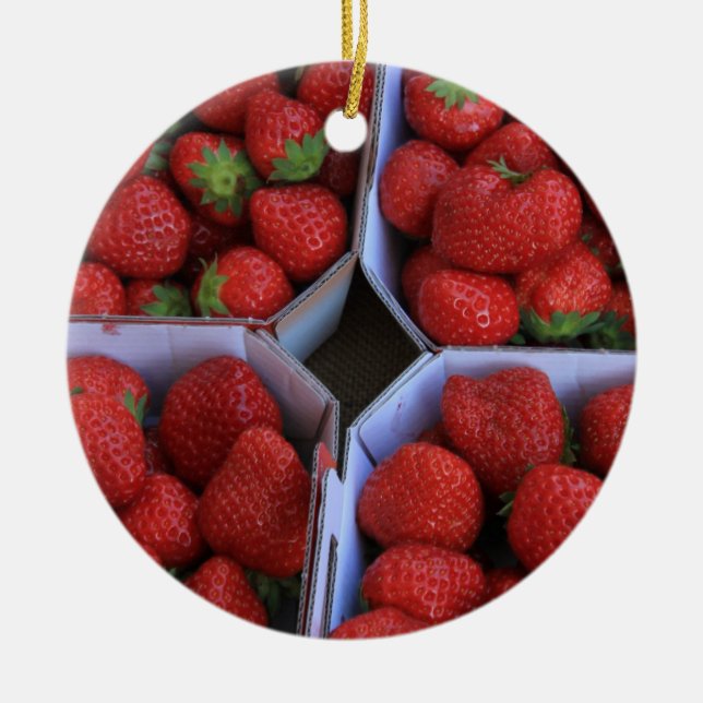 Strawberry Christmas Ornament (Vorne)