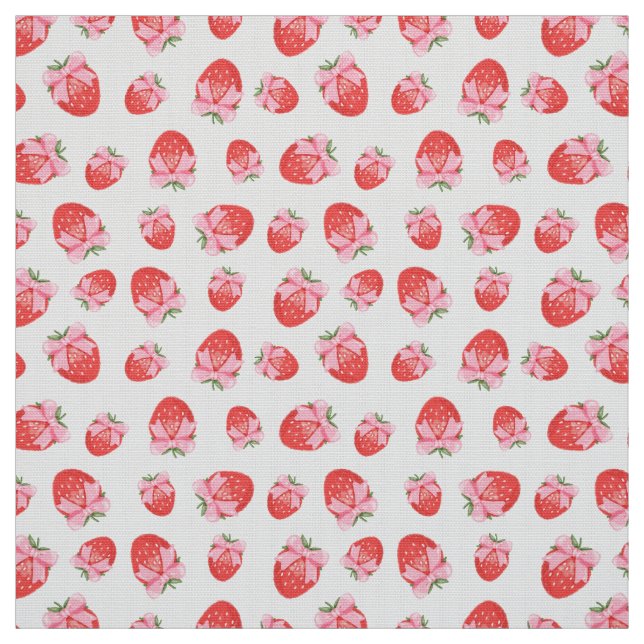 Strawberry Coquette Print Stoff (Muster)