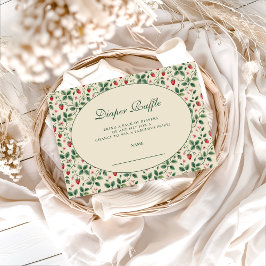 Strawberry Cottage Garden Baby Show Diapper Raffle Begleitkarte