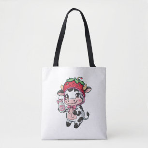 Strawberry Cow Kawaii Anime Strawberry Milk _2