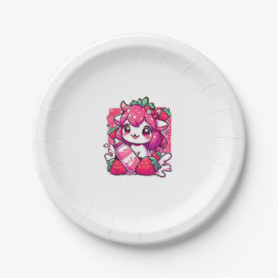 Strawberry Cow Kawaii Anime Strawberry Milk _2_1 Pappteller