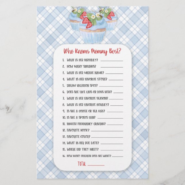 Strawberry Cupcake Blue Baby to Beduwer Game Flyer (Vorne)