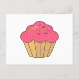 Strawberry Cupcake Imitate Stickerei drucken Postkarte