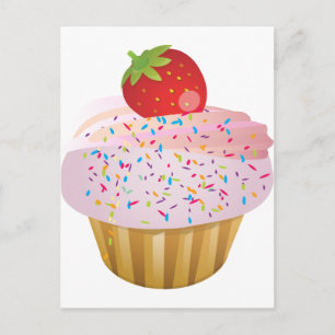 Strawberry Cupcake Postkarte