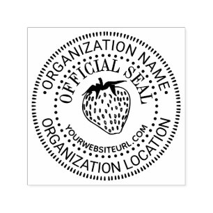 Strawberry Custom Offiziell Siegel Name Loc URL Permastempel