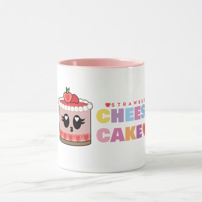 Strawberry cute cheesecake cup  tasse (Zentrum)