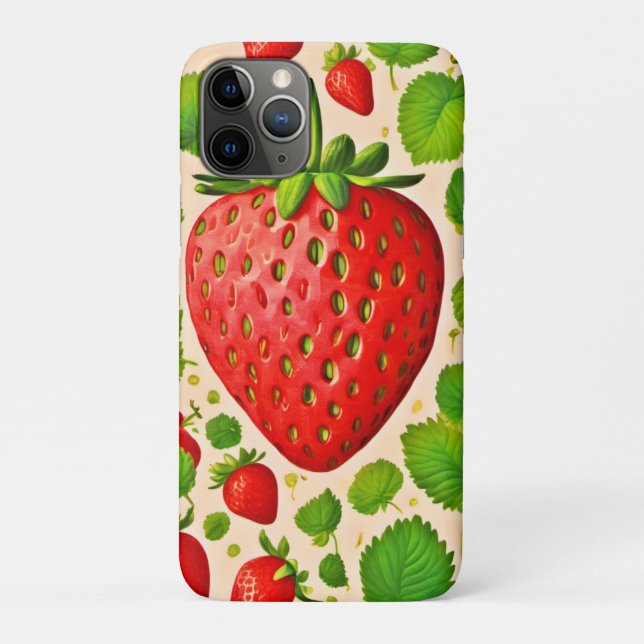 Strawberry Dadaist Artwork Case-Mate iPhone Hülle (Rückseite)