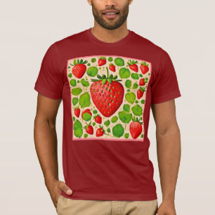 Strawberry Dadaist Artwork T-Shirt