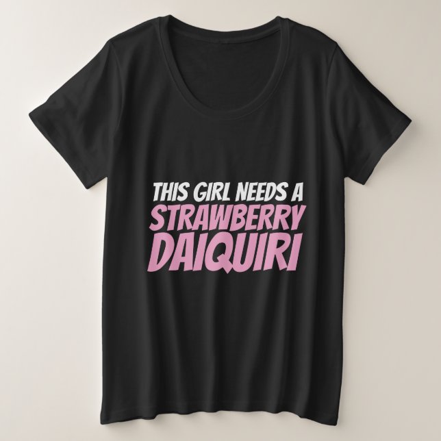 STRAWBERRY DAIQUIRI LADIES T - SHIRT (Design vorne)