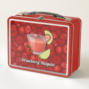 Strawberry Daiquiri Metal Lunch Box