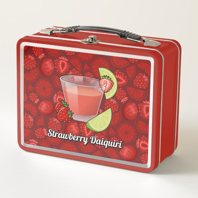 Strawberry Daiquiri Metal Lunch Box (Vorderseite)