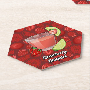 Strawberry Daiquiri Paper Untersetzer