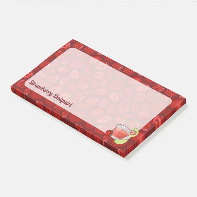 Strawberry Daiquiri Post-it Notes Klebezettel (angewinkelt)