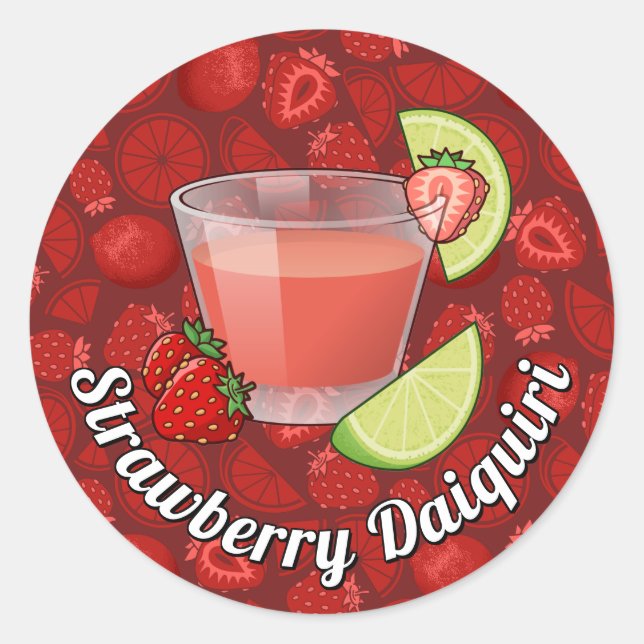 Strawberry Daiquiri Sticker (Vorderseite)