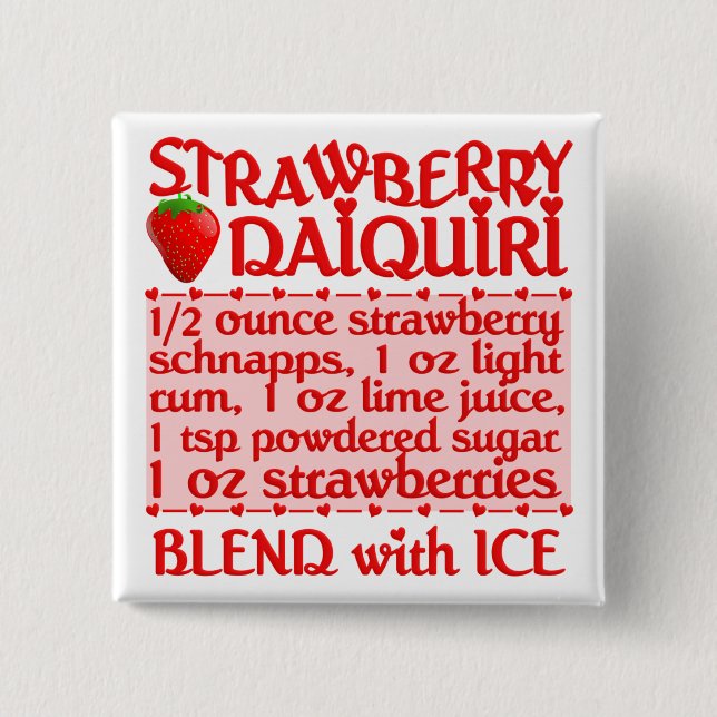 Strawberry Daiquiri-Taste Button (Vorderseite)