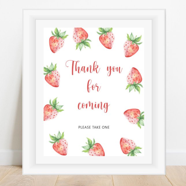 Strawberry \ Danke, dass Sie kommen Poster (Von Creator hochgeladen)