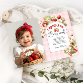 Strawberry danke Ihnen berry viel Karte