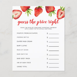 Strawberry das preisgerechte Baby-Duschspiel