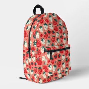 Strawberry Delight Pattern Bedruckter Rucksack