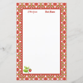 Strawberry Delight Personalisiert Stationery