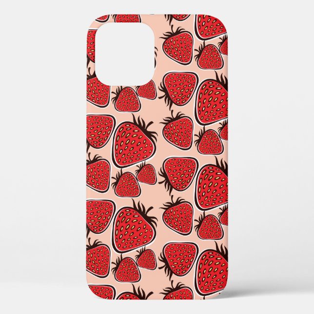 Strawberry Delight: Vintager Musterarm. Case-Mate iPhone Hülle (Rückseite)