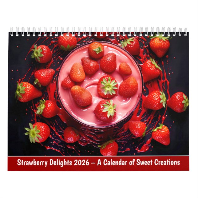 Strawberry Delights 2026 – A Calendar of Sweet Cre Kalender (Titelbild)
