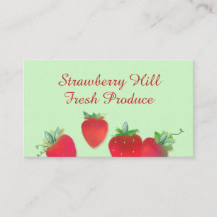 Strawberry Design Business Card Visitenkarte