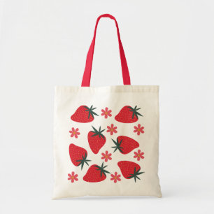 Strawberry Design Tote Bag Tragetasche