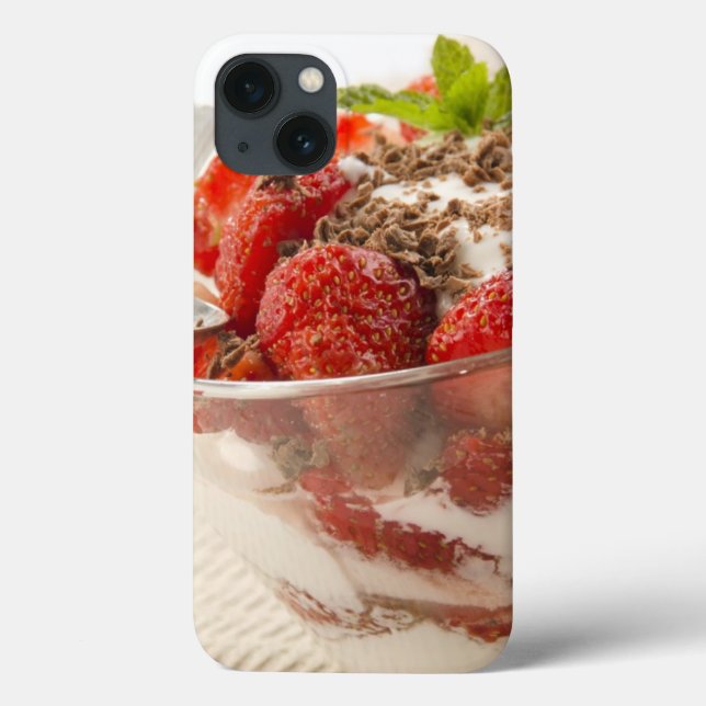 Strawberry Dessert With Fresh Yogurt Case-Mate iPhone Hülle (Rückseite)