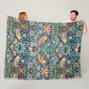 Strawberry Dieb, William Morris Fleecedecke