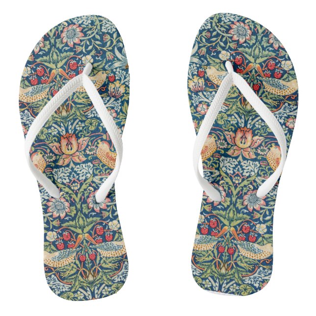 Strawberry diief - Design of William Morris Flip Flops (Fußbett)