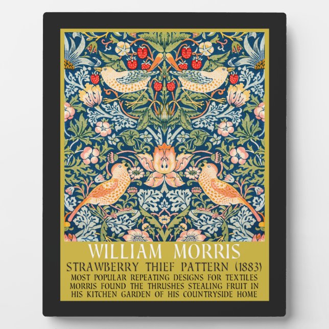 Strawberry diief - Design of William Morris Fotoplatte (Vorderseite)