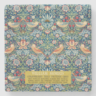 Strawberry diief - Design of William Morris Steinuntersetzer
