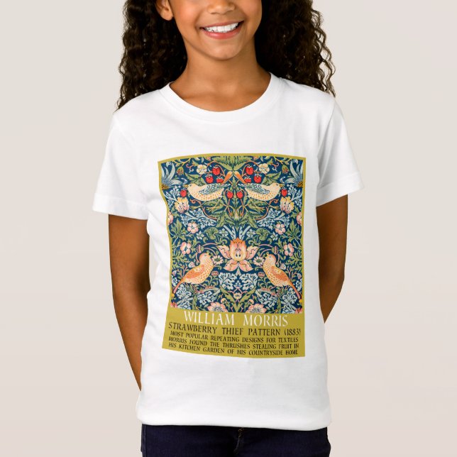 Strawberry diief - Design of William Morris T-Shirt (Vorderseite)