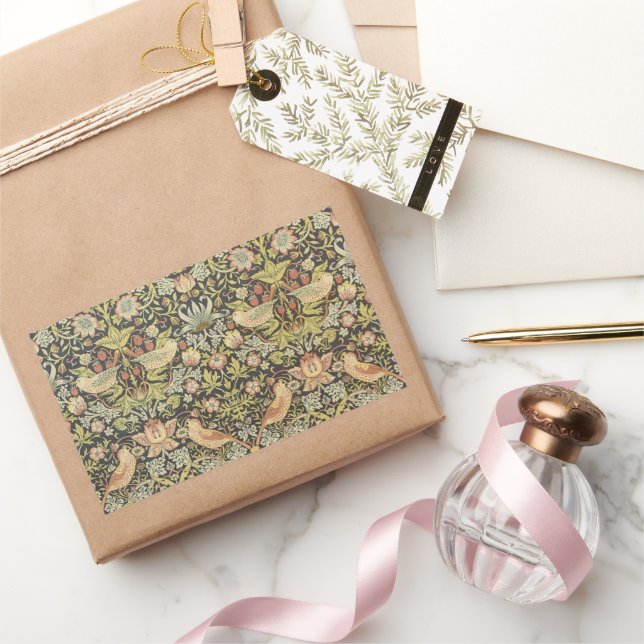 Strawberry Dives Vintage Wedding Set Rechteckiger Aufkleber (Schenken)