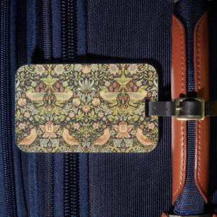 Strawberry Dives von William Morris, Vintag Art Gepäckanhänger