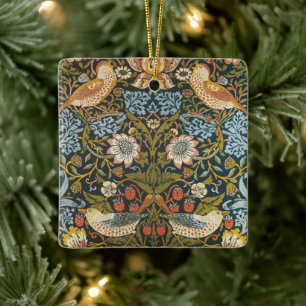 Strawberry Dives von William Morris, Vintag Art Keramikornament