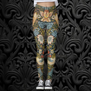 Strawberry Dives von William Morris, Vintag Art Leggings