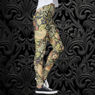 Strawberry Dives von William Morris, Vintag Art Leggings