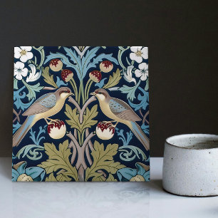 Strawberry Dives William Morris Art Nouveau Fliese