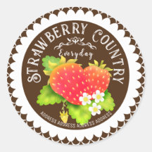 Strawberry Doilies Brown