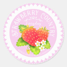 Strawberry Doilies Pink